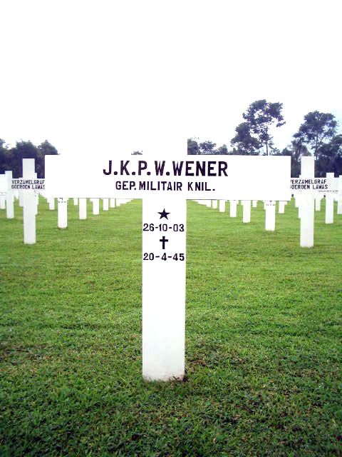 Afbeelding van graf of monument van Johan Karel Piet Willy Wener