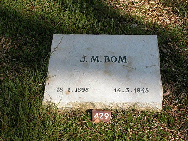 Afbeelding van graf of monument van Johannis Marijn Bom