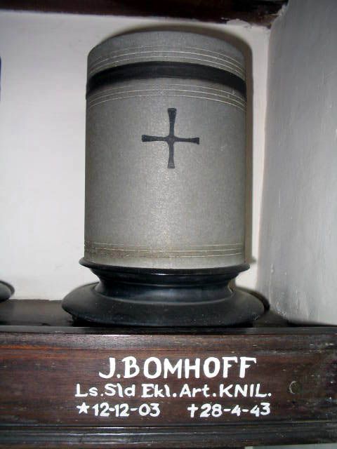 Afbeelding van graf of monument van Jan Bomhoff