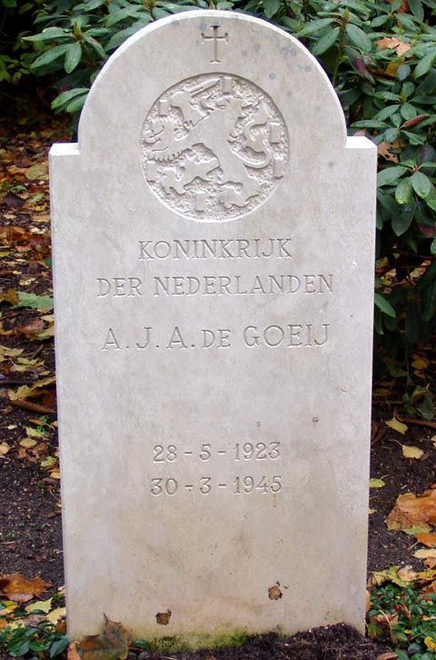 Afbeelding van graf of monument van Alexander Jacobus Anthonius de Goeij