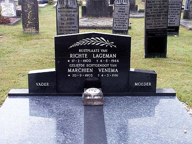 Afbeelding van graf of monument van Richte Lageman