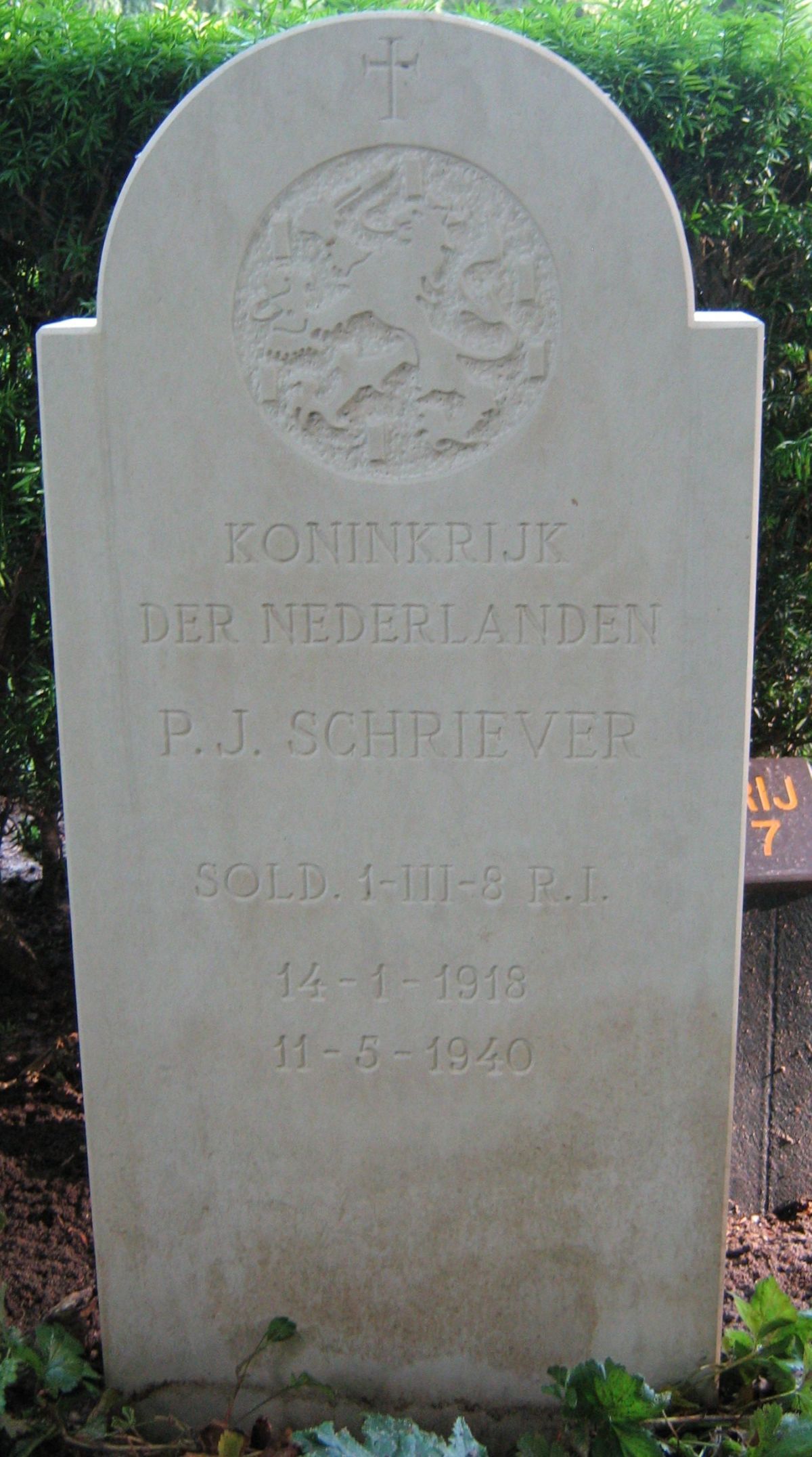 Afbeelding van graf of monument van Petrus Johannes Schriever