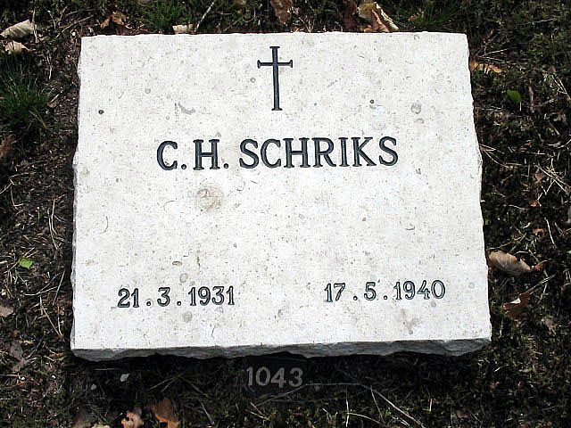 Afbeelding van graf of monument van Christianus Henricus Schriks