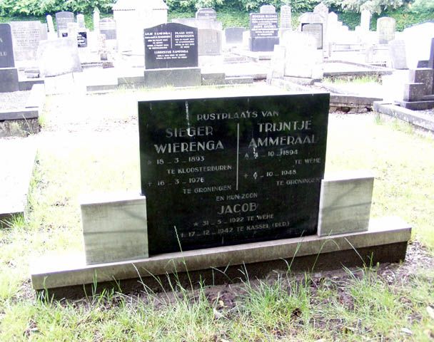 Afbeelding van graf of monument van Jacob Wierenga