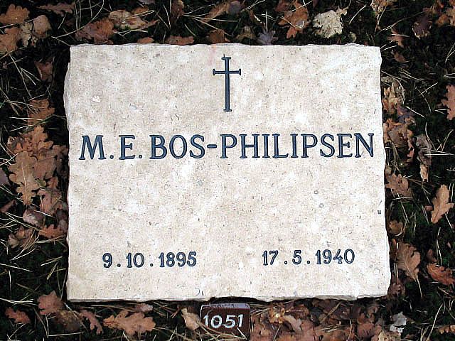 Afbeelding van graf of monument van Maria Elisabeth Bos-Philipsen