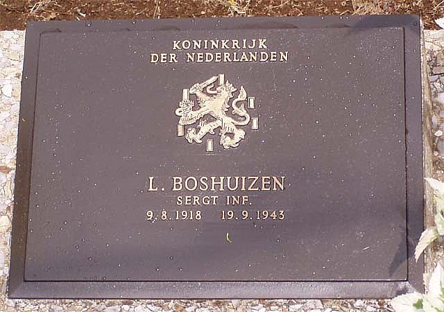 Afbeelding van graf of monument van Leendert Boshuizen