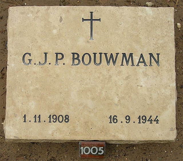 Afbeelding van graf of monument van Gerardus Johannes Petrus Bouwman