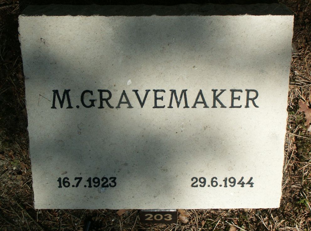 Afbeelding van graf of monument van Martinus Gravemaker